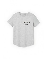 Женская серая футболка от Mango