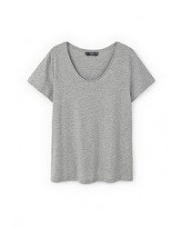 Женская серая футболка от Mango