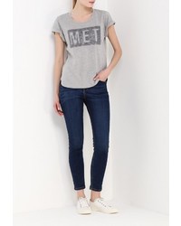 Женская серая футболка от MET