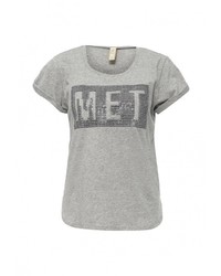 Женская серая футболка от MET