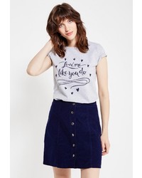 Женская серая футболка от Modis