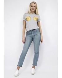 Женская серая футболка от Monflame