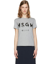 Женская серая футболка от MSGM