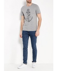 Мужская серая футболка от Mustang