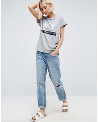 Женская серая футболка от B.young