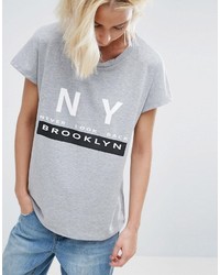 Женская серая футболка от B.young