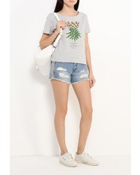 Женская серая футболка от Only