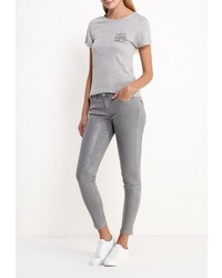 Женская серая футболка от Pepe Jeans