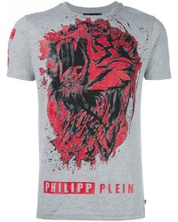 Мужская серая футболка от Philipp Plein