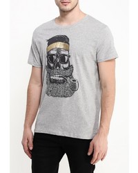 Мужская серая футболка от Piazza Italia