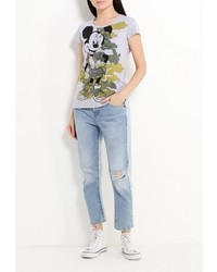 Женская серая футболка от Piazza Italia