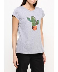 Женская серая футболка от Rinascimento