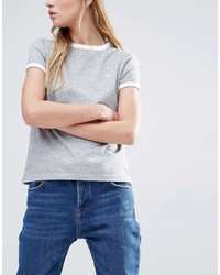 Женская серая футболка от Fred Perry