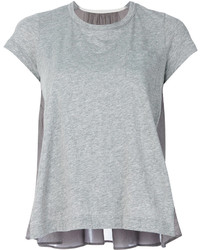 Женская серая футболка от Sacai