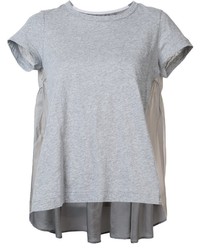 Женская серая футболка от Sacai