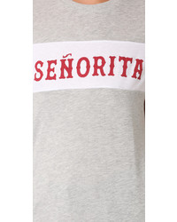 Женская серая футболка от Zoe Karssen