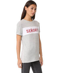 Женская серая футболка от Zoe Karssen