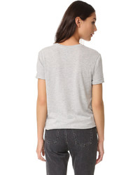 Женская серая футболка от Zoe Karssen