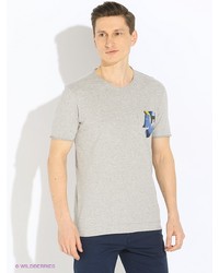 Мужская серая футболка от Sisley