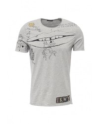 Мужская серая футболка от Sisley