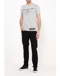 Мужская серая футболка от Sisley