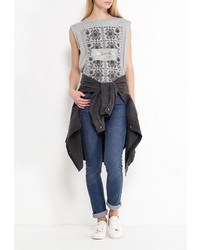 Женская серая футболка от SPRINGFIELD