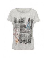 Женская серая футболка от Tom Tailor