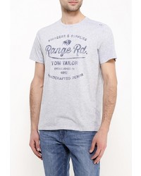 Мужская серая футболка от Tom Tailor