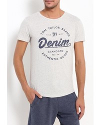 Мужская серая футболка от Tom Tailor Denim