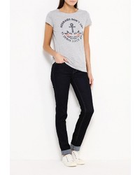 Женская серая футболка от Tom Tailor Denim