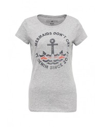 Женская серая футболка от Tom Tailor Denim