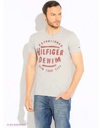 Мужская серая футболка от Tommy Hilfiger