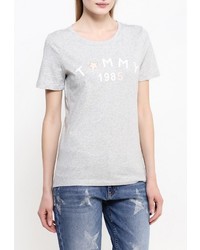 Женская серая футболка от Tommy Hilfiger