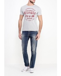 Мужская серая футболка от Tommy Hilfiger Denim