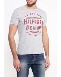 Мужская серая футболка от Tommy Hilfiger Denim