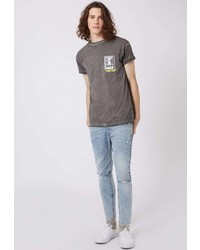 Мужская серая футболка от Topman