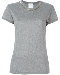 Женская серая футболка от Valentino