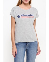 Женская серая футболка от Wrangler