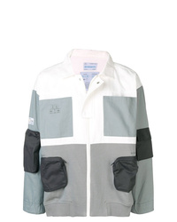 Мужская серая хлопковая куртка-рубашка с принтом от C2h4