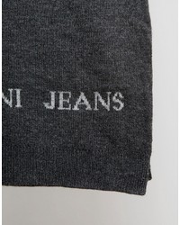 Мужская серая шапка с принтом от Armani Jeans
