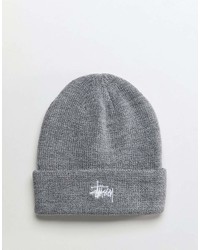 Мужская серая шапка от Stussy