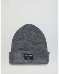 Мужская серая шапка от Jack and Jones