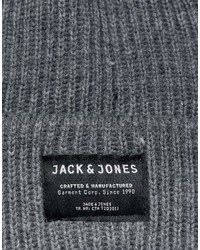 Мужская серая шапка от Jack and Jones