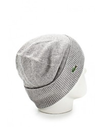 Мужская серая шапка от Lacoste