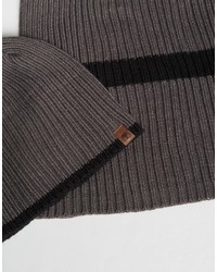 Мужская серая шапка от Timberland