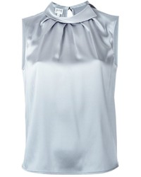 Серая шелковая блузка от Armani Collezioni