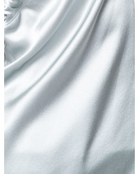 Серая шелковая блузка от Helmut Lang