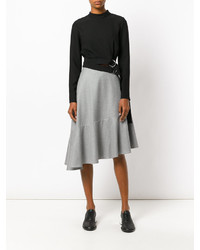 Серая шелковая юбка от Carven