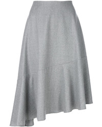 Серая шелковая юбка от Carven