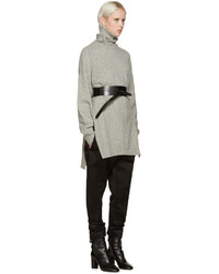 Женская серая шерстяная водолазка от Isabel Marant